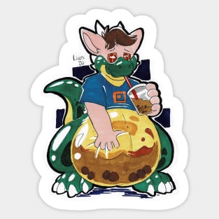 Bubble dragon Sticker